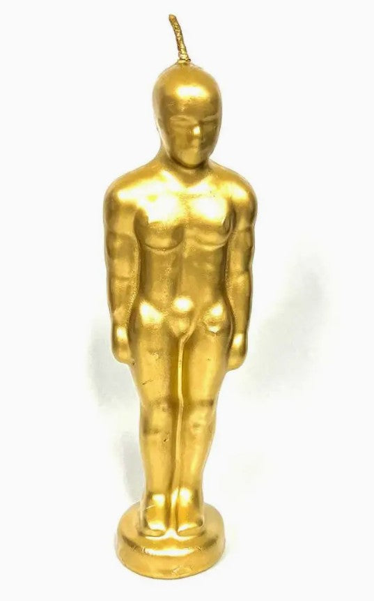Golden Male Figure Candle