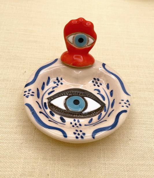Ceramic Hand and Eye Dish