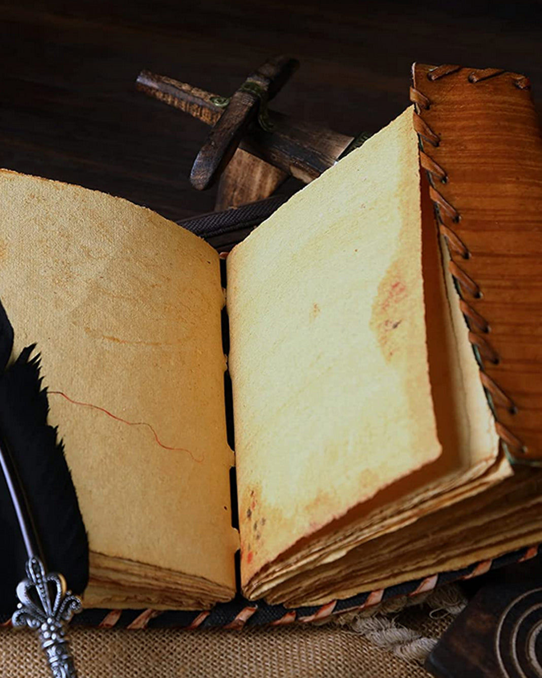 Hocus Pocus Spellbook Leather Journal