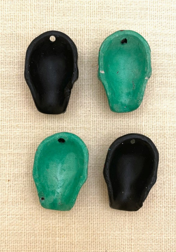 Ceramic Skull Mask Bead