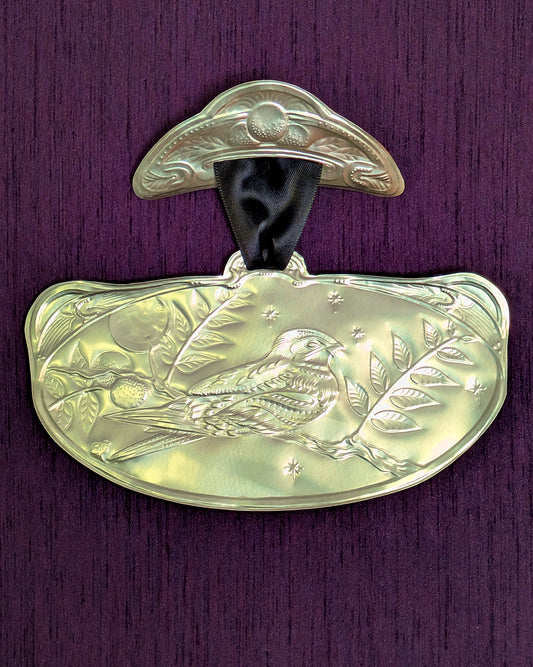 Nightjar and Black Walnut Medallion
