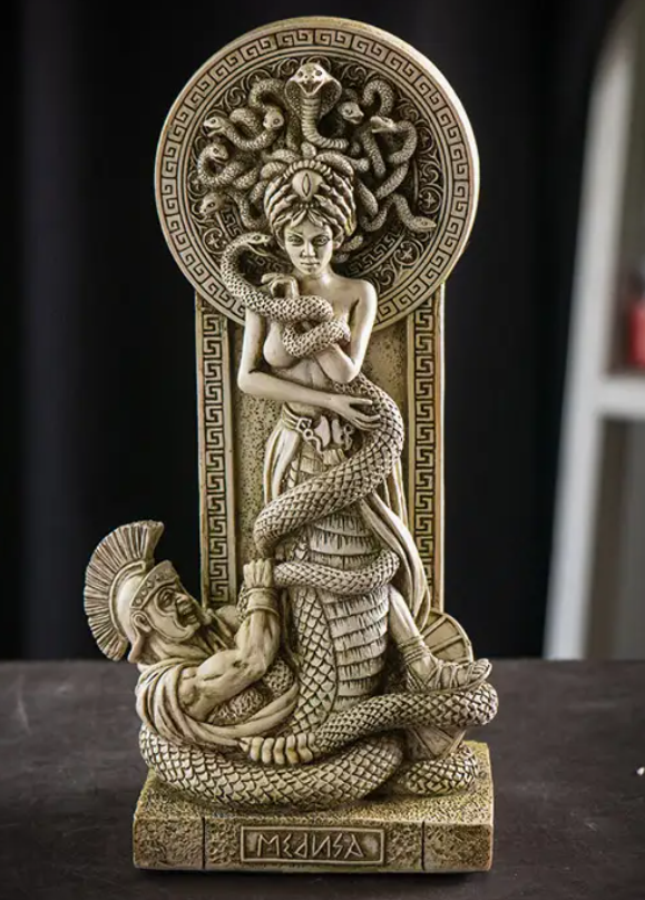 Medusa Pillar Statue