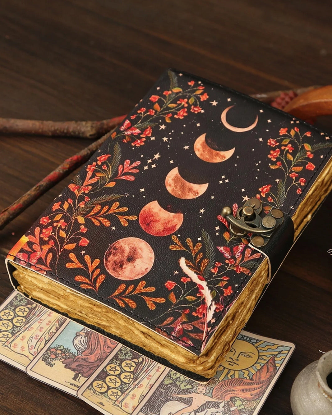 Moonphase Leather Journal