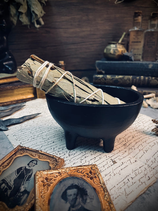 Small Oval Cast-Iron Cauldron