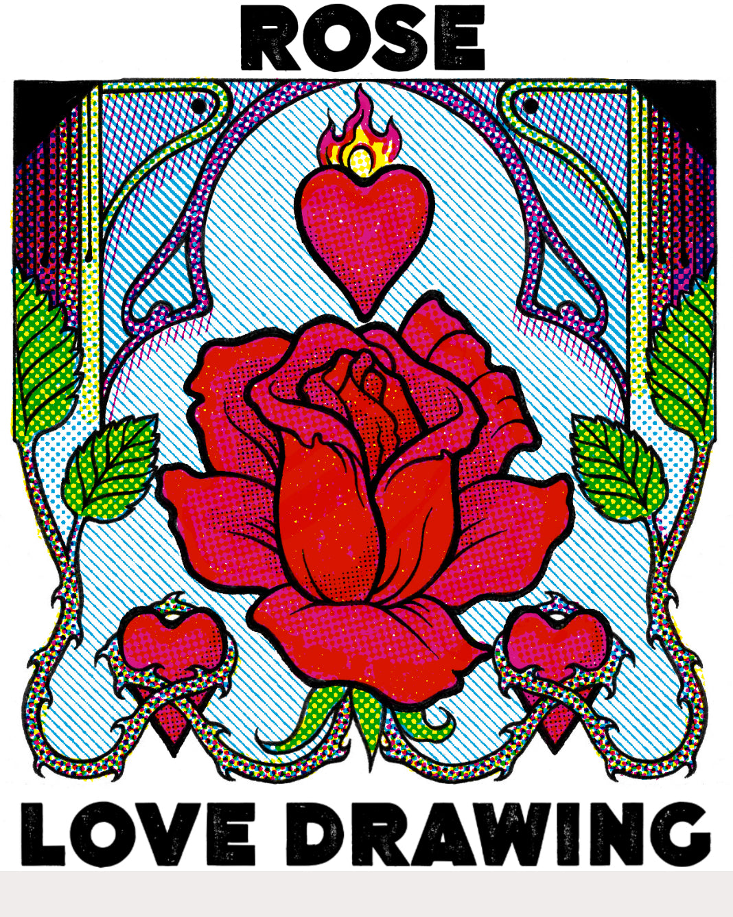 Rose Love Drawing Soap