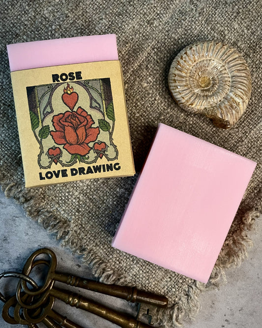 Rose Love Drawing Soap
