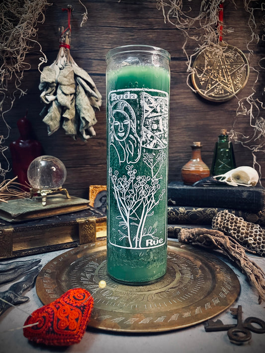 Ruda/Rue Green 7 Day Candle