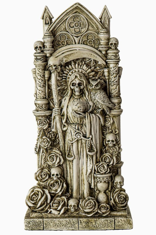 Santa Muerte Statue (Ivory Resin)