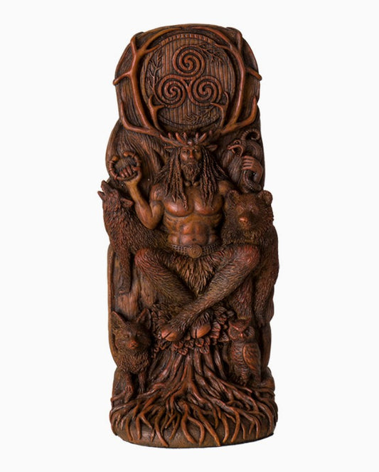 Seated Cernunnos Statue