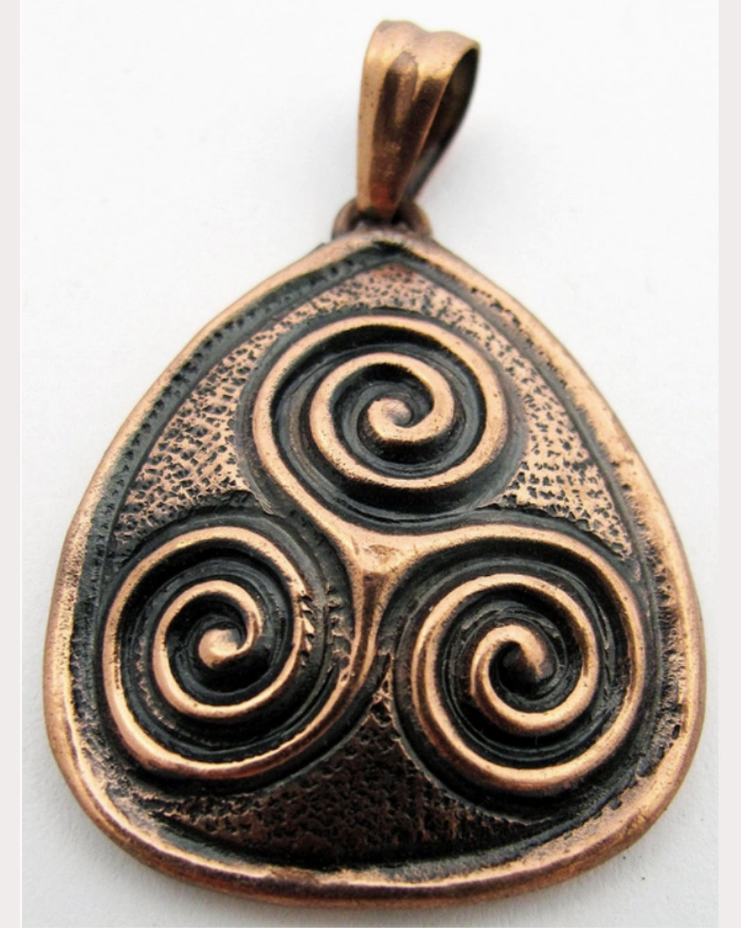 Copper Triskelion Pendant