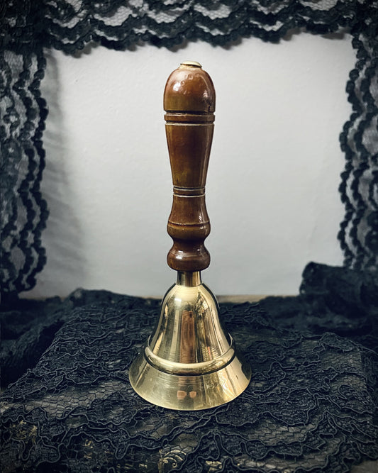 Wood Handle Brass Bell