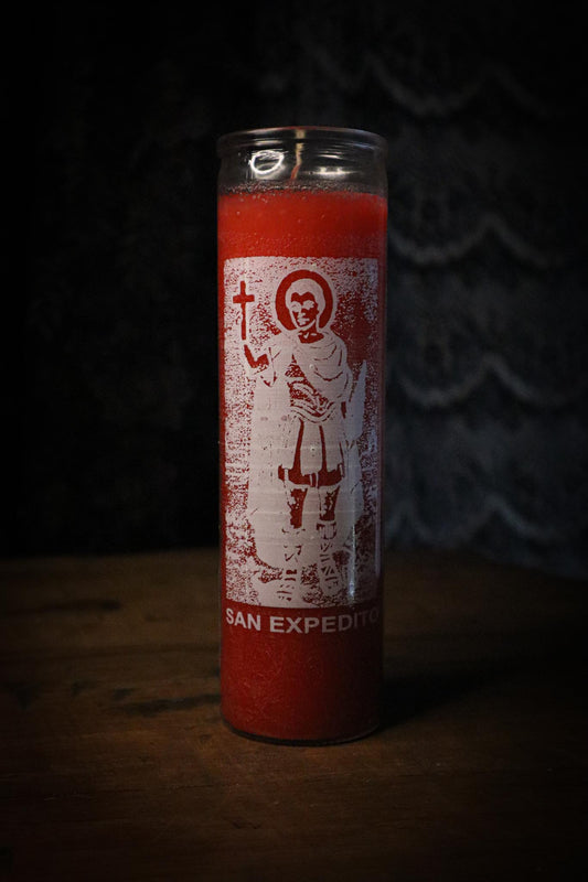 St. Expedite Red 7 Day Candle